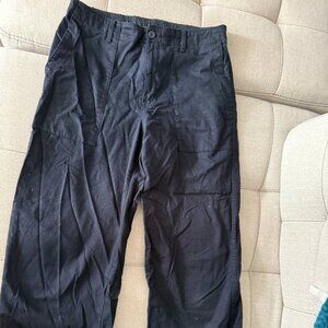 Uniqlo Cotton Wide Leg Cropped Pants